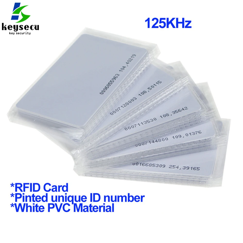 100 шт. низкая стоимость rfid-карты близость смарт-карты RFID 125 кГц TK4100 EM ID Card EM4100 ISO