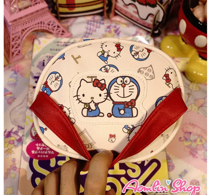 Новинка 2017 Портативная сумка Sanrio hellokitty косметичка в форме кошки без дверей с
