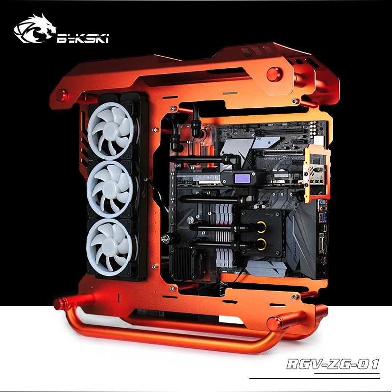Bykski водная доска, резервуар для ZEAGINAL Z01 игровой чехол для компьютера, прозрачный резервуар для воды, Поддержка синхронизации материнская плата RGV-ZG-01