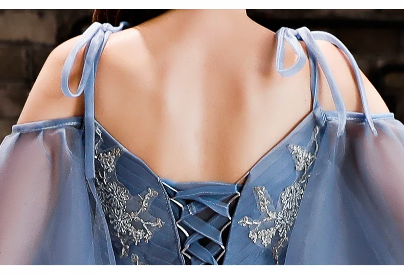 SSYFashion Новое темно синее соблазнительное длинное с открытой спинкой вечернее