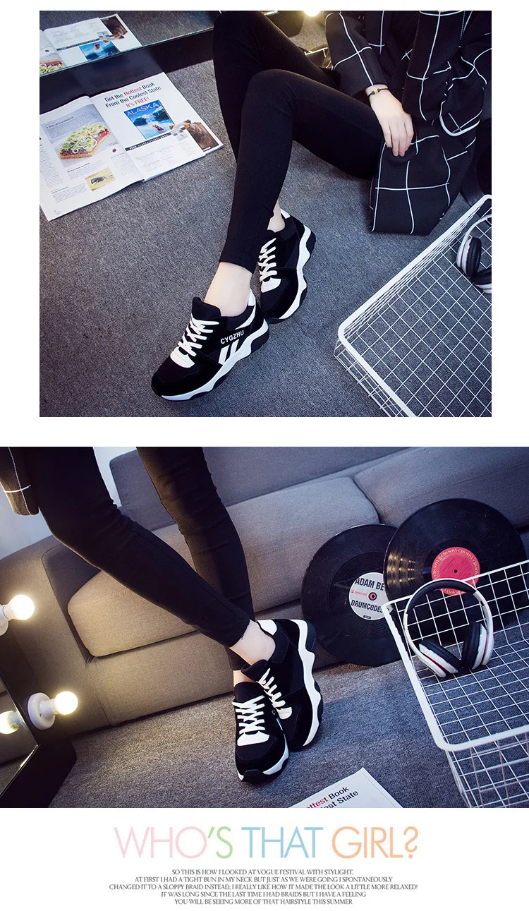 Autumn Ladies Glitter Chunky Sneakers Platform Casual Shoes Dad dames Sneakers Women Shoes Trainers basket chaussure femme