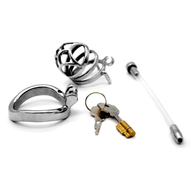 Новинка 2020 Кольца для пениса в виде клетки верности из нержавеющей стали мужские