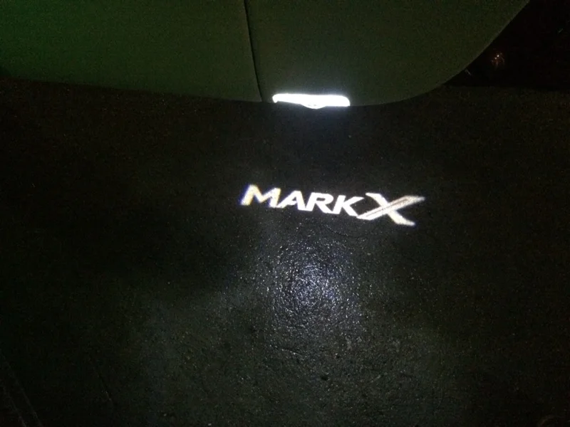 2 шт. эмблема проектора для дверей автомобиля MARK X Reiz MARKX|ghost shadow light|ghost shadowlighting car door