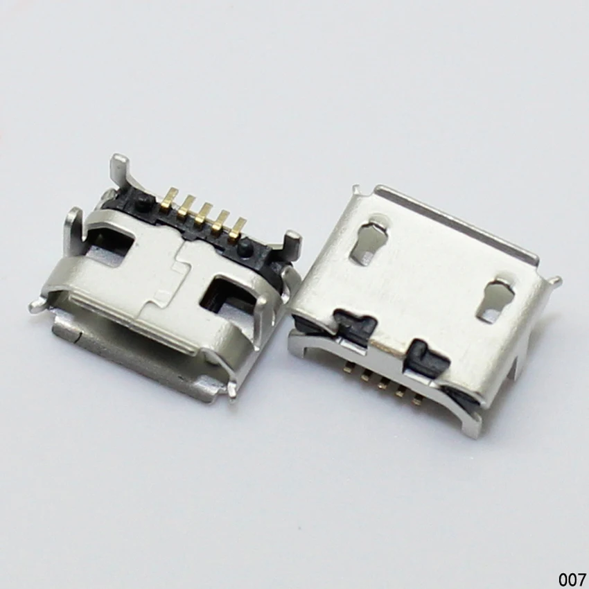 1X Большой звуковой 4-контактный разъем Micro USB для зарядки планшетных ПК мобильных