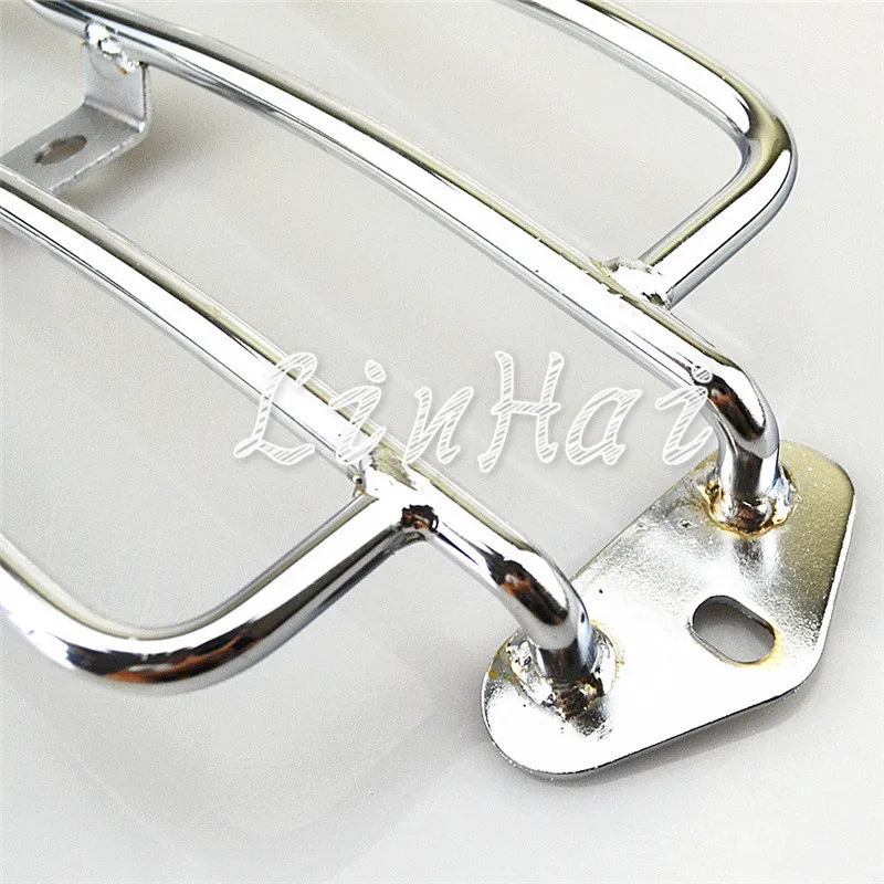 Хромированный задний багажный стеллаж для мотоцикла одиночное сиденье Harley Sportster