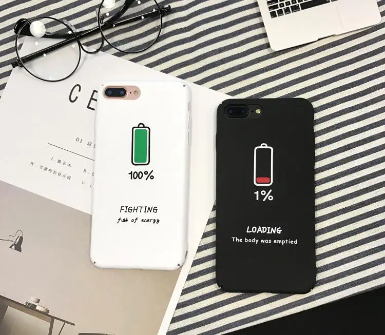 Для iphone 7 8X6 Чехол для Fundas iphone 6 S 6s чехол для iphone X XR XS Max 7 8 Plus чехол милый жесткий Художественный Черный чехол для пары