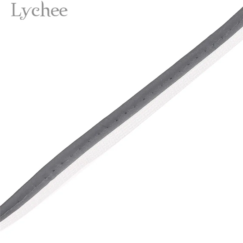Lychee Life яркие Серебристые Светоотражающие швейные принадлежности полоска кант ткань Швейное Ремесло «сделай сам» материал для сумок одежды