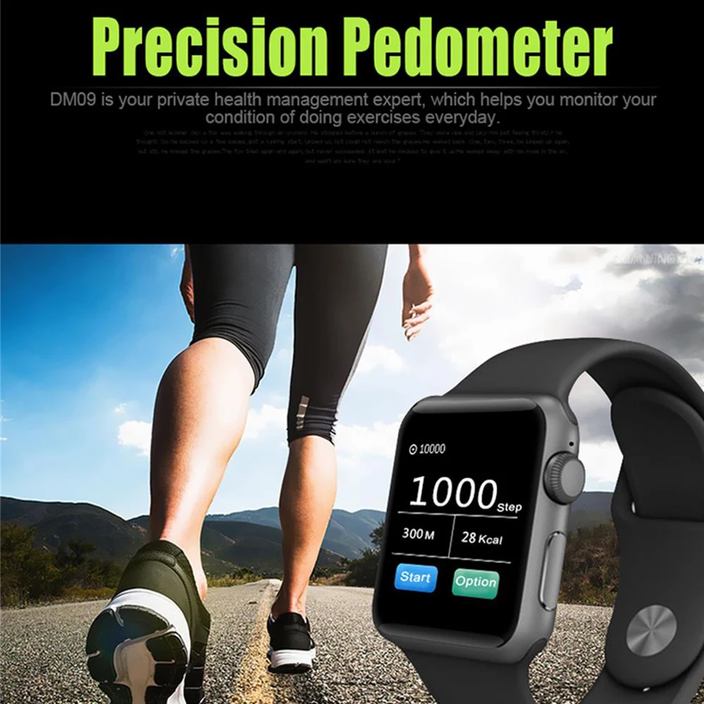 Умные часы Timethinker DM09 для мужчин и женщин шагомер фитнес-трекер SIM-карта умные с