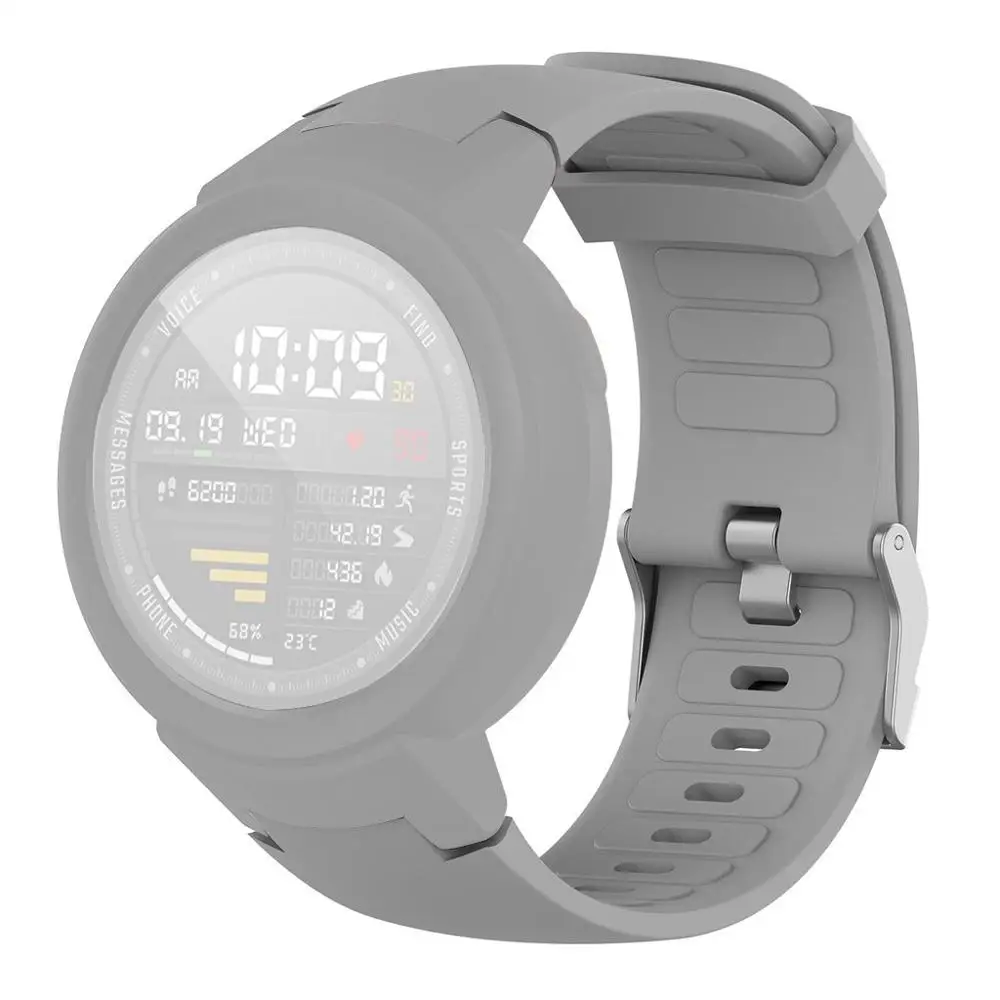 Силиконовый ремешок 2 в 1 для часов Amazfit Verge браслет на запястье + корпус чехол Xiaomi