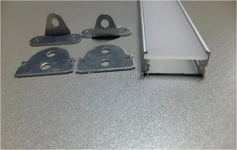 Φ Длинный профиль из алюминиевого сплава 1 м с крышкой пк Для гибких и