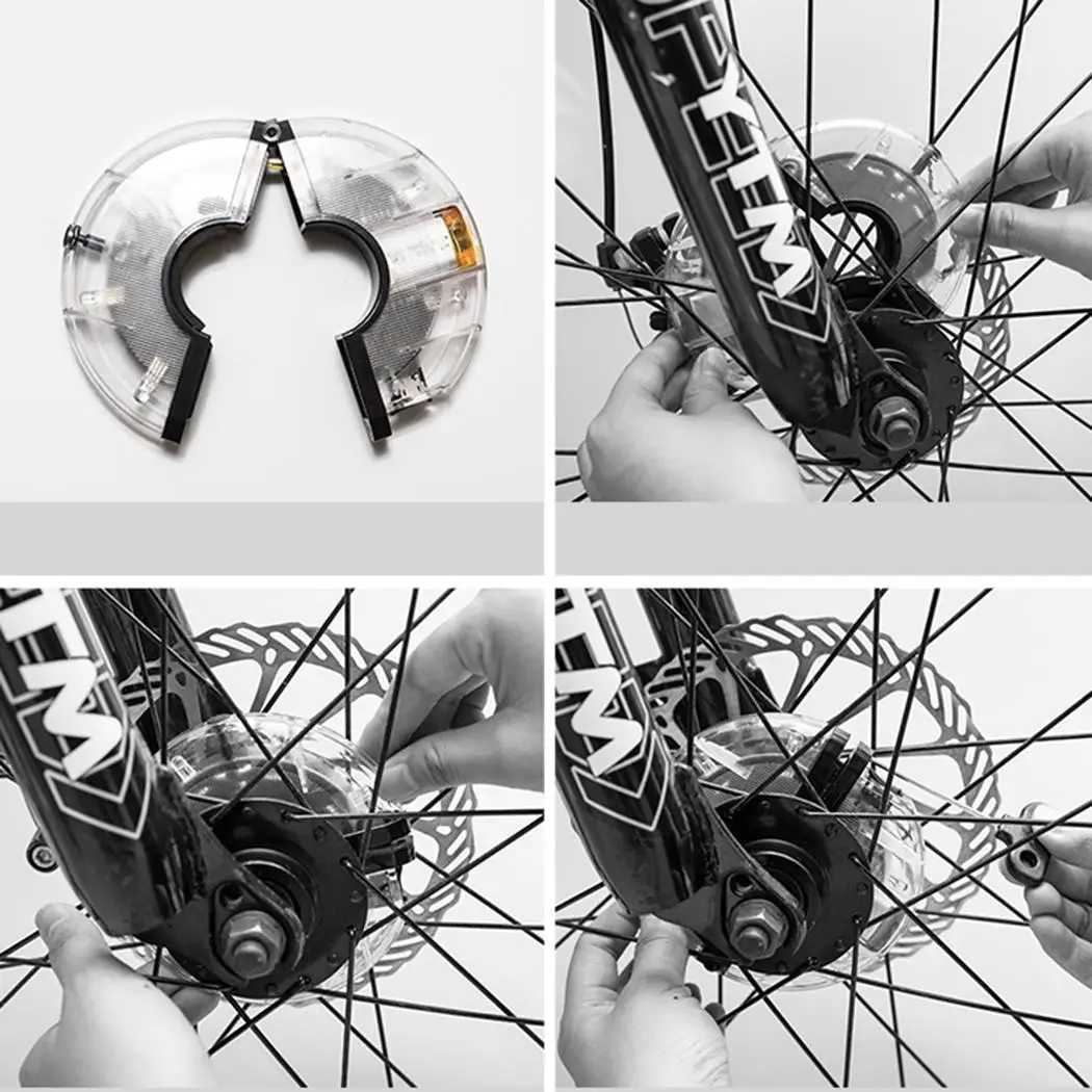 Светодиодная фара для велосипеда колеса Водонепроницаемая Предупреждение ющая