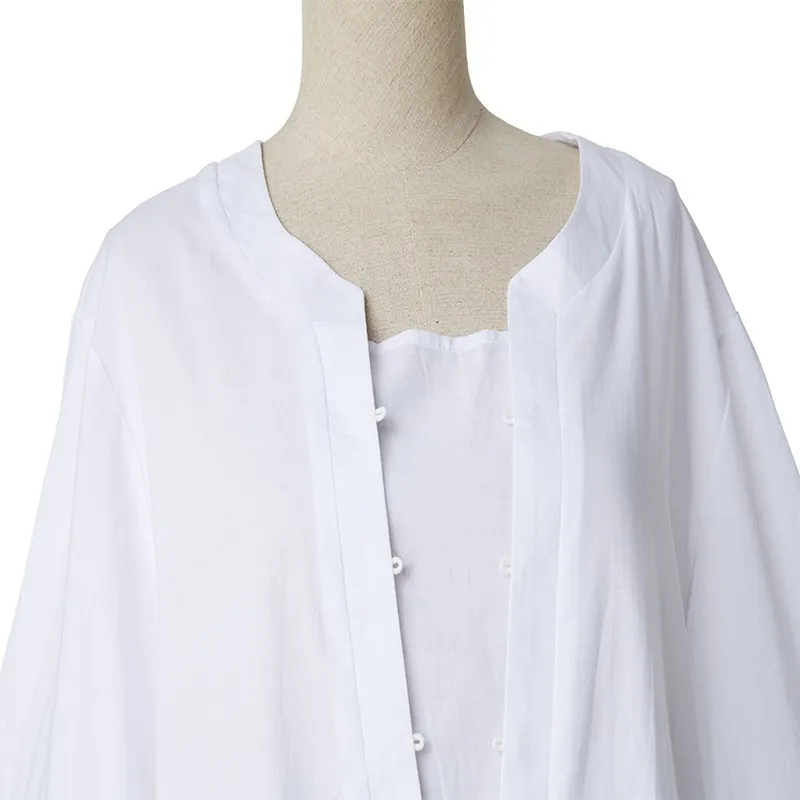 Блузка женская Свободная Длинная с рукавом до локтя 6XL 5XL | Женская одежда