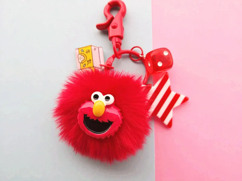 Новинка 2019 милый плюшевый брелок с аниме Улица Сезам мультяшный эльмо печенье