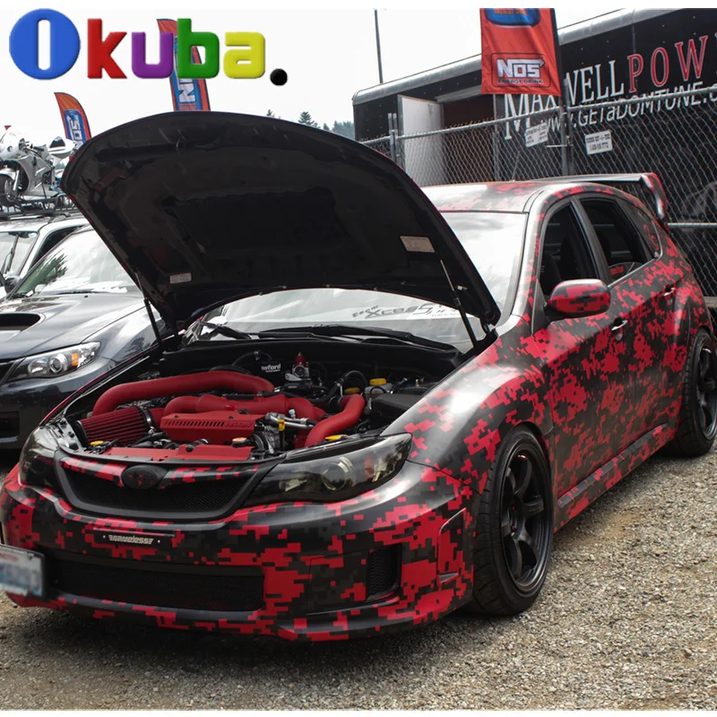 Военная цифровая армейская камуфляжная виниловая Автомобильная обертка лесной