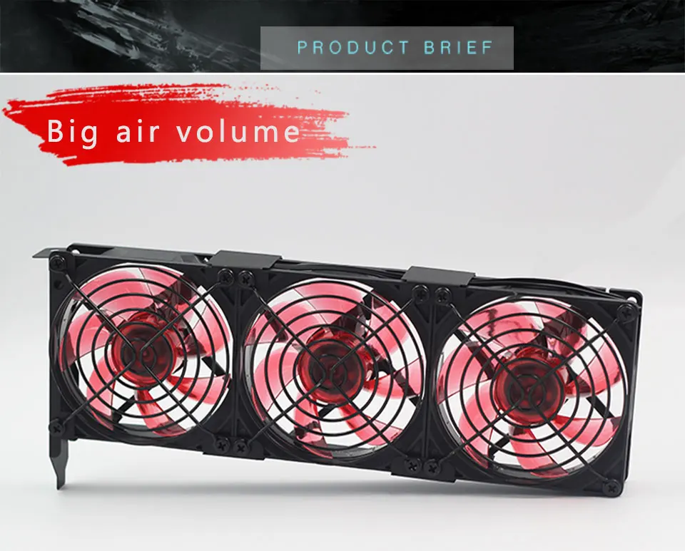 Компьютер/ПК PCI-e видеокарта стенд охлаждения 9 см вентилятор Поддержка GTX 1050 1060 1070 1080Ti RTX2070 2080TI вспомогательное охлаждение