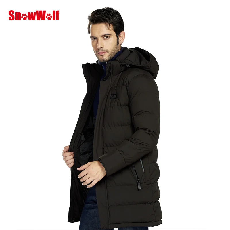 Мужская зимняя одежда SNOWWOLF для рыбалки уличная хлопковая куртка с инфракрасным