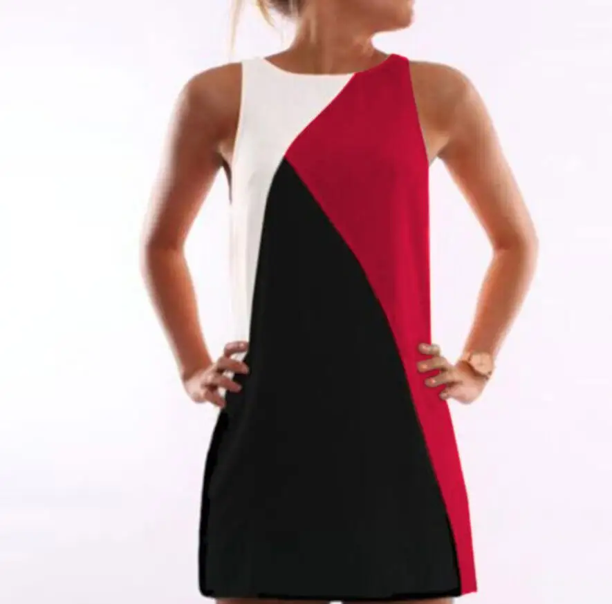 2019 Весна и лето новое горячее модное контрастное цветное геометрическое