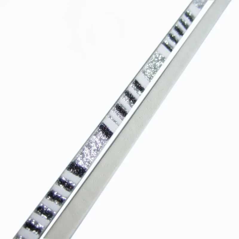 5 мм плоский кожаный шнур блестящий порошок Зебра полоски нить ПУ браслет ремешок