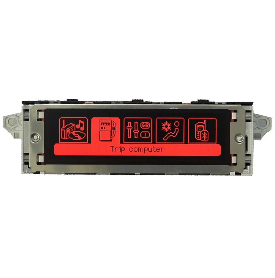 Автомобильный монитор с красным экраном поддерживает USB и Bluetooth дисплей красный 12