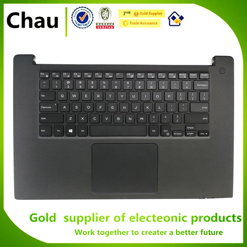 Новинка для Dell XPS 15 9560 Precision 5520 M5520 верхний чехол с упором рук/Клавиатура США/тачпад