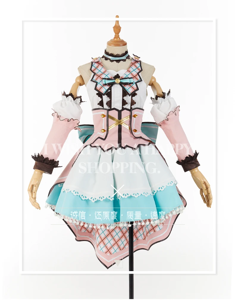 Японское аниме Love Live! Sunshine! Карнавальный костюм Aqours белое платье на День святого