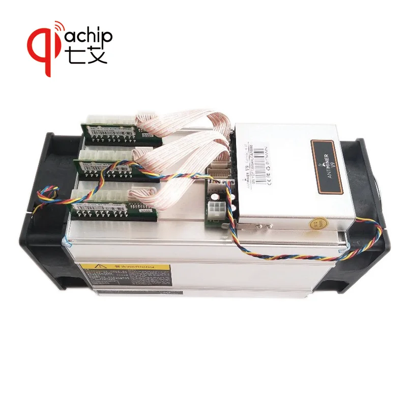 QiaChip Фирменная Новинка AntMiner V9 4 T 4th/s Биткойн Майнер Asic шахтер Btc биткоинов лучше
