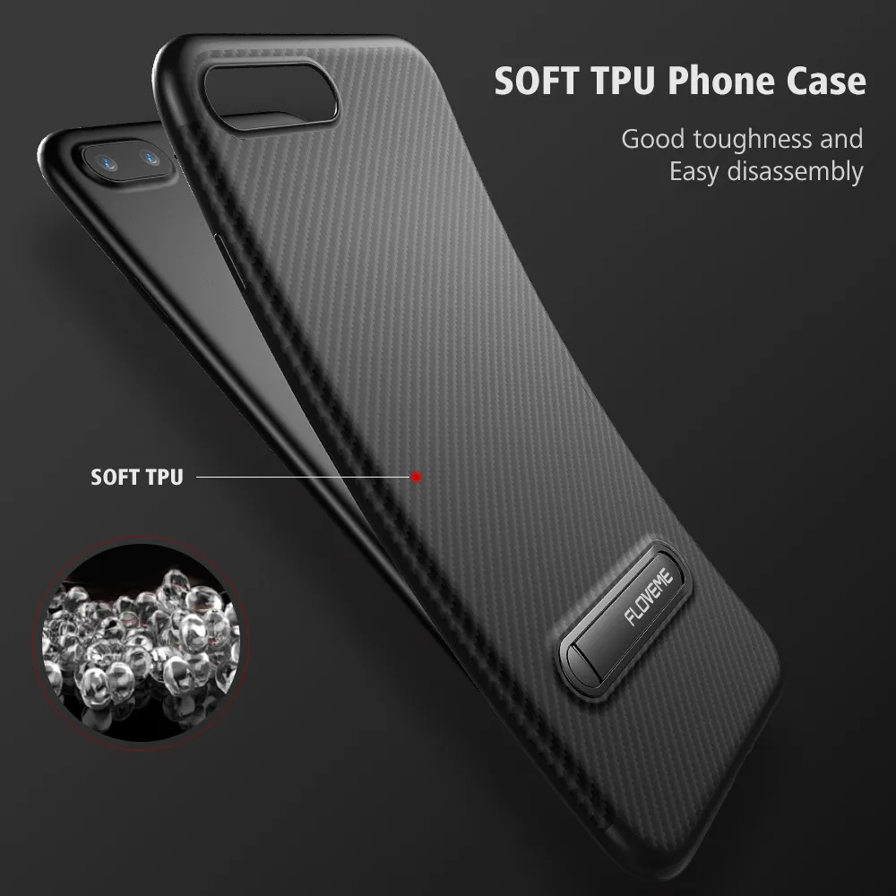 Floveme силиконовый чехол для iPhone 7 6 S плюс TPU Подставки держатель Роскошный интимные