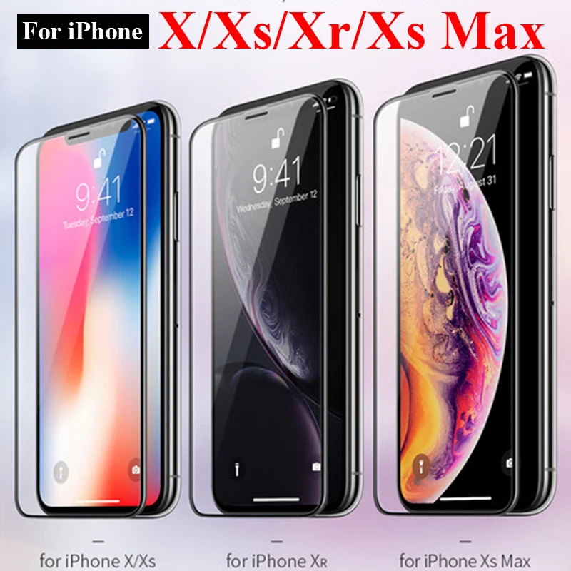 Защитное стекло на iPhone xs max xr x защитное sx rx xsmax защита экрана verre tremp лист cam дисплей