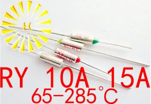 RY Thermal Cutoff TF 65 285 градусов тепловые связи 10A 15A 250 В Температурный резистор