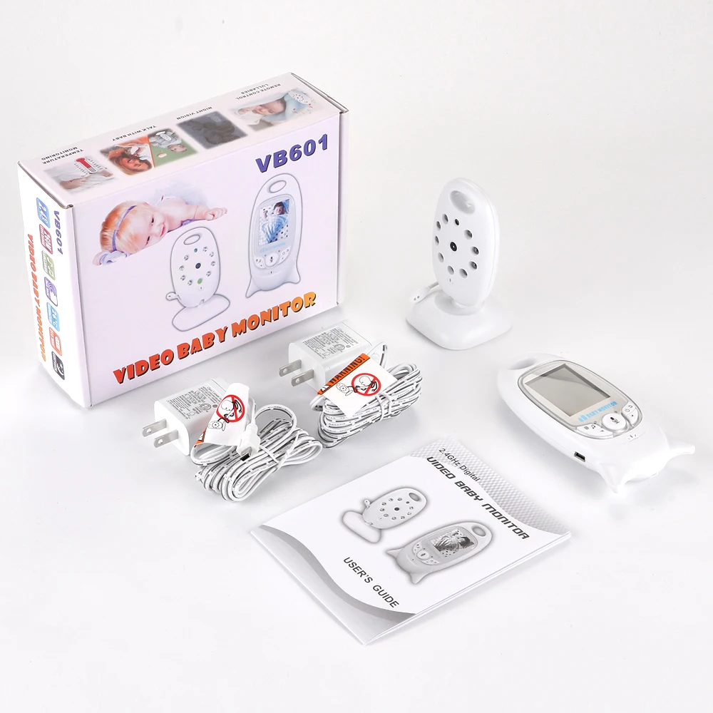 

VB601 Wireless Baby Video Monitor 2 Way Talk Night Vision Camera Infant Sleeping Monitor Music Temperature Display Nanny Monitor