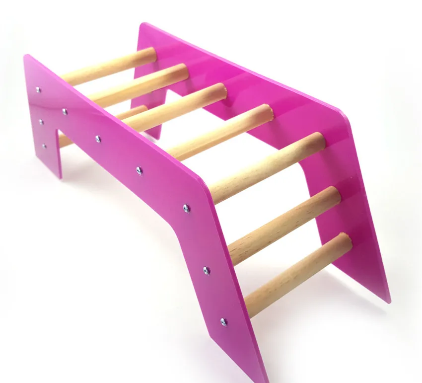 Фиолетовый попугай большой деревянный для альпинизма лестницы акриловая