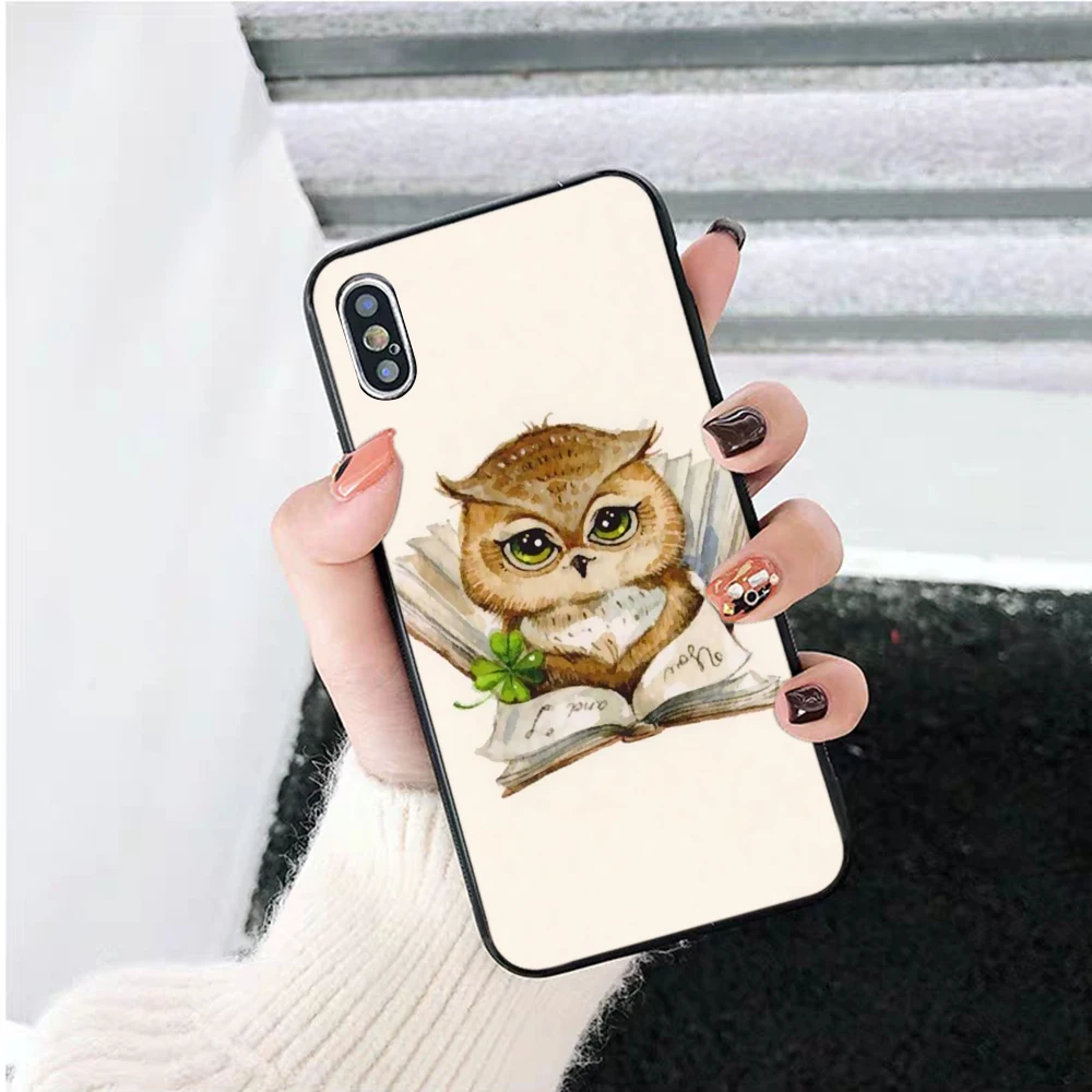 Animal Owl Silicone Case for iPhone 5 5S 6 6S Plus 7 8 11 Pro X XS Max XR | Мобильные телефоны и аксессуары