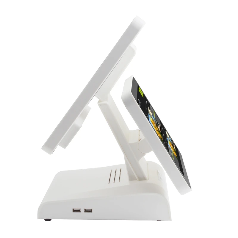 Meetsun AP 1500D двойной сбоку Дисплей 15''tft ЖК дисплей емкостный Сенсорный экран POS