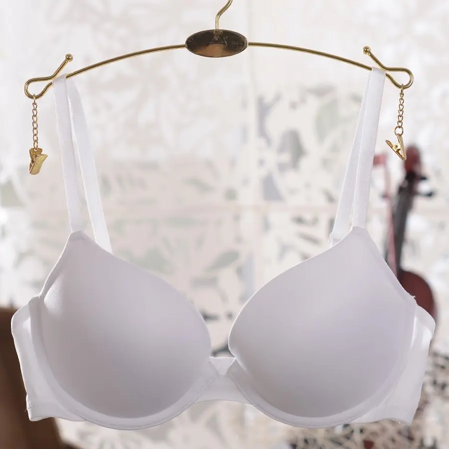 Нижнее белье из Европы и США простой удобный дышащий тонкий бюстгальтер белого