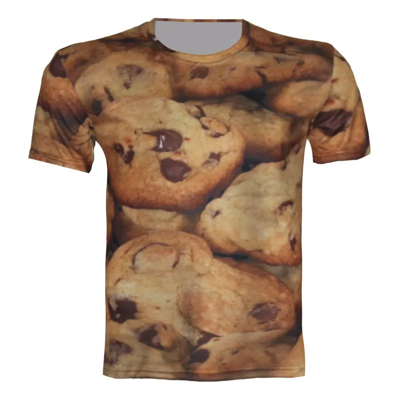 

2019 Summer New Children 3D T Shirt Boy Girl Sport T-Shirt Foods Fruit Galaxy Ice Cream Print Brand Design Tops 4-20 Years Old
