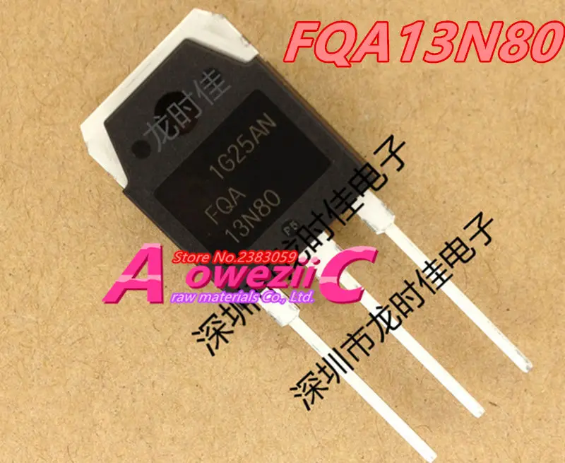Aoweziic 2017 + 100 новый импортный оригинальный FQA13N80 13N80 фотополевой транзистор 11A 800V Aoweziic 2017 + 100 новый импортный оригинальный FQA13N80 13N80 фотополевой транзистор 11A 800V