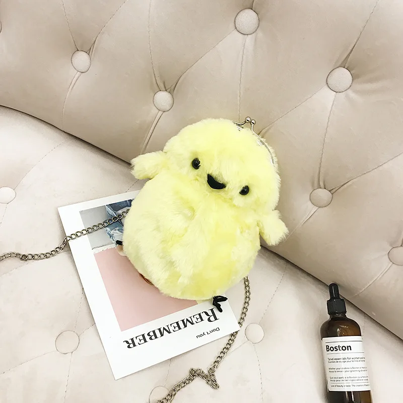 20 см Популярные милый цыпленок мультфильм плюшевые игрушки мешок телефон сумка