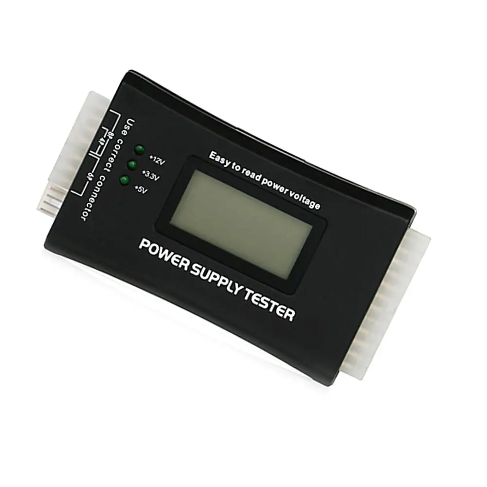 Компьютерный ПК тестер питания с ЖК-дисплеем Diaplay 20/24Pin Checker для SATA HDD ATX BTX PCI-E CDROM Floppy EM88
