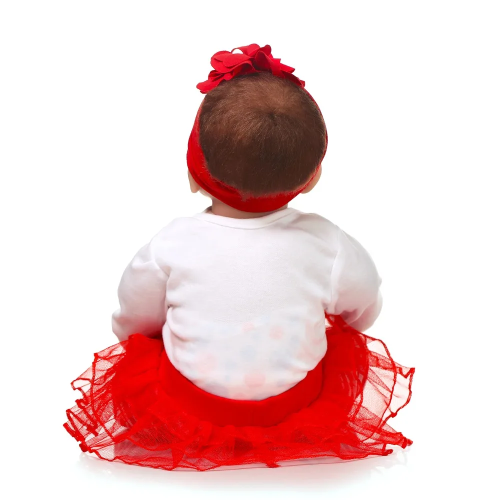 Кукла Reborn мягкая силиконовая кукла 55 см Реалистичная для девочек 22 дюйма |