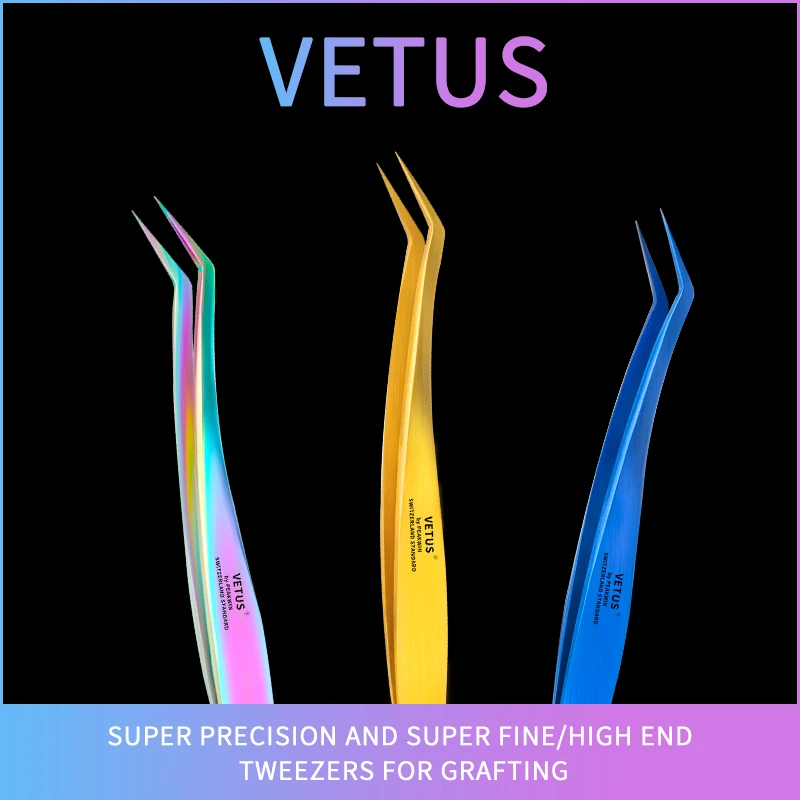 VETUS MCS серии Красочные инструменты для макияжа русский/мега объем ресниц Пинцет