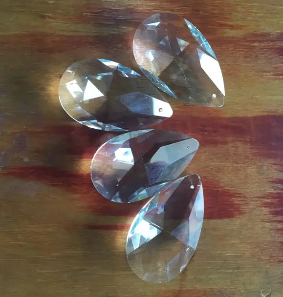 324 шт./лот 50 мм каплеобразный Хрустальный пенал для люстры запчасти призмы