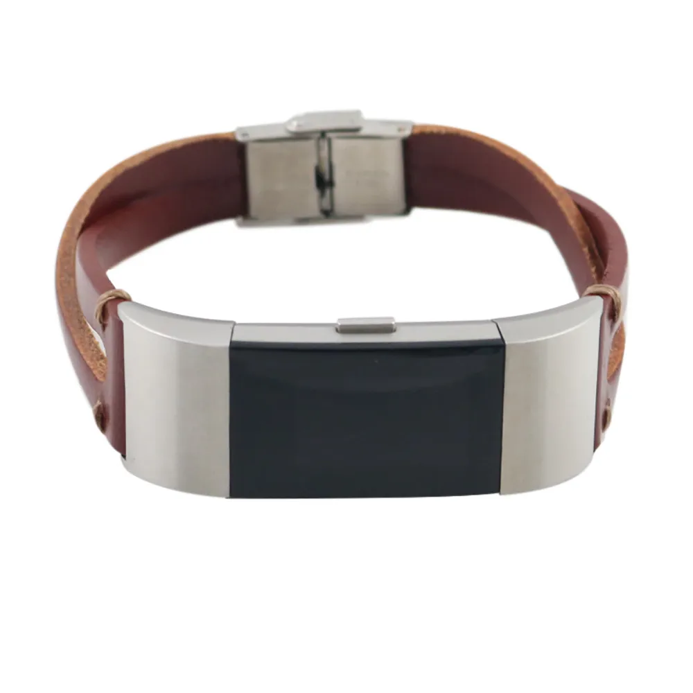 Ремешок для часов, сменный кожаный браслет, ремешок для Fitbit Charge 2, ремешок для часов 3#0919