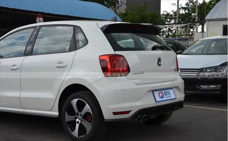 1 шт. ABS черный автомобиль заднее крыло багажника спойлер для Volkswagen VW Polo GT 2011 2012 2013 OEM спойлер