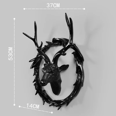 Креативная голова оленя настенное украшение для гостиной 3D голова животного декоративная настенная подвеска на стену креативный домашний бар Декор