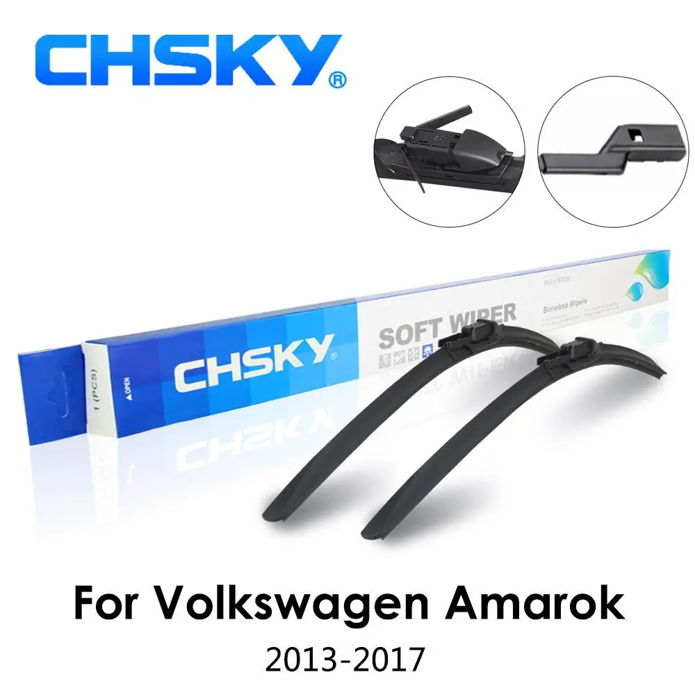 CHSKY лобовое стекло автомобиля стеклоочистителя для Volkswagen Amarok 2010 до автомобиля стеклоочистителя Авто стеклоочистители ветрового стекла автомобиля-Стайлинг - Цвет: Amarok 2013-2017