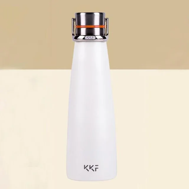 Белый Новейшая Вакуумная бутылка Xiaomi KKF, термосы с изоляцией 24 h, термос из нержавеющей стали, кружка для путешествий, 475 мл, портативная изоляционная чашка - Цвет: Белый