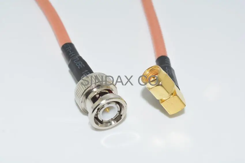 Sindax BNC штекер SMA прямоугольный обжим RG316 кабель Перемычка отрезок 20 см Прямая