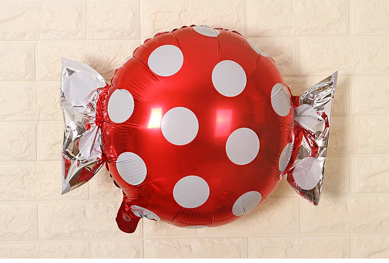 Милые фольгированные воздушные шары в горошек детский подарок на день рождения