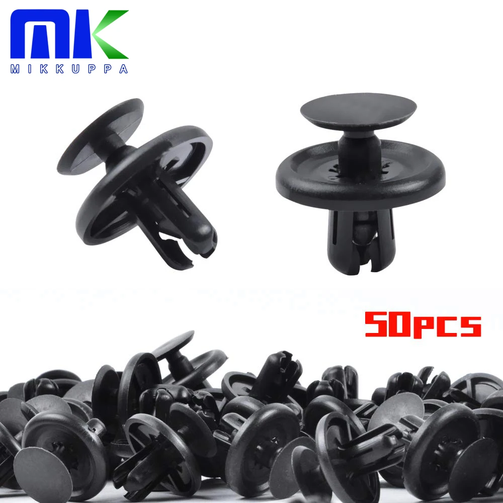 50 шт. автомобильный бампер крепеж пластиковые заклепки отделка зажим Застежка 8