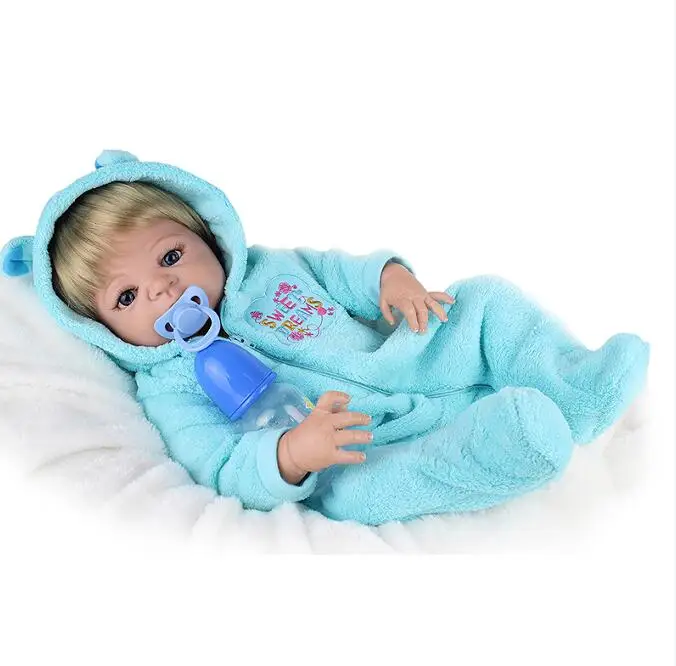 Boy KAYDORA, 22 дюйма, 55 см, полностью силиконовые куклы Reborn Baby, Bebe Boneca Alive Reborn Menina, Реалистичная кукла для девочек, игрушки для игр, подарок на день рождения - Цвет: Boy